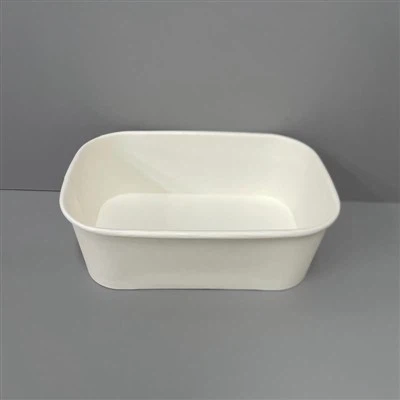 קערות נייר מלבניות 1000 מ"ל לבן