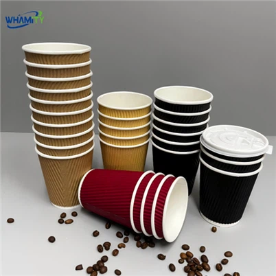 גביע נייר חם 80 אוז כפול קיר Ø80